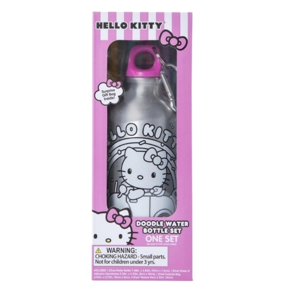 Sanrio Hello Kitty doodle Water Bottle Set - Picture 2 of 9
